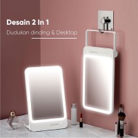 آینه آرایشی میکاپ ال ای دی شارژی همراه مدل Bomidi LED Mirror R1 شیائومی - Xiaomi Bomidi Portable Makeup LED Mirror R1